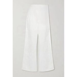 Faithfull the Brand Wide Leg Linen Pants White S
